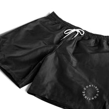 Load image into Gallery viewer, CONTINUE Full Circle Drawstring Shorts in Black
