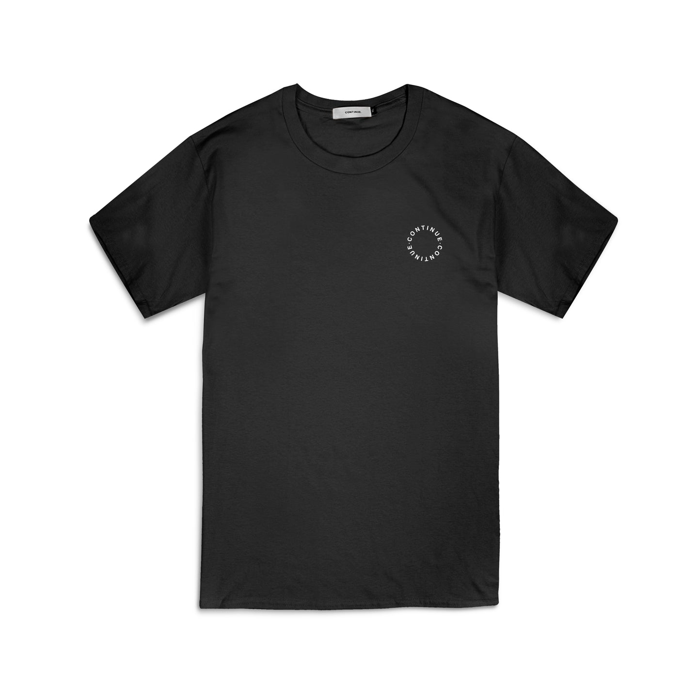 CONTINUE Perfect Circle Tee in Black
