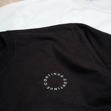 Load image into Gallery viewer, CONTINUE Perfect Circle Tee in Black
